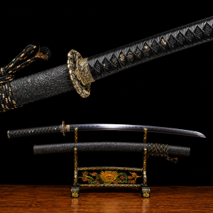 Legendás Lila Damaszkuszi Acél Penge Katana (Éles Verzió)
