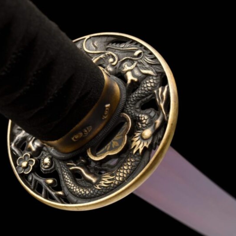 Owase Lila Mangánacél Katana (Éles Verzió) 14