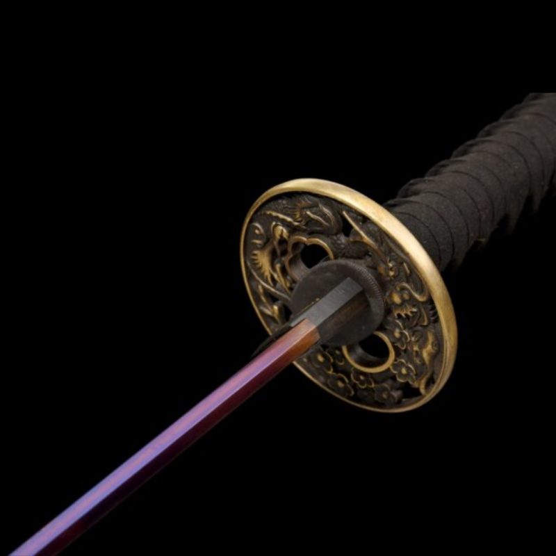 Owase Lila Mangánacél Katana (Éles Verzió) 9