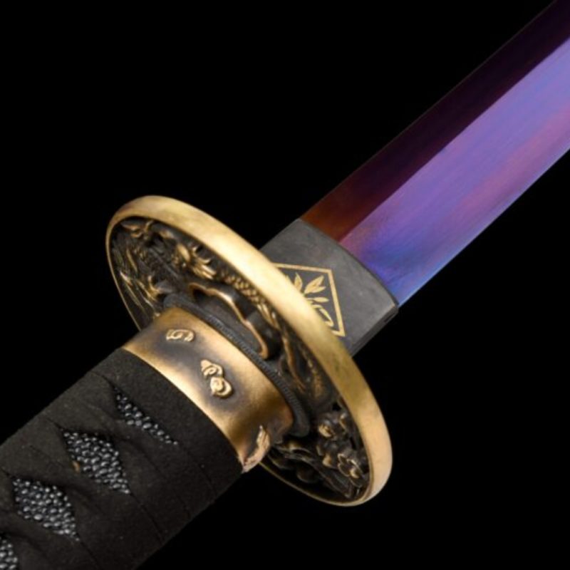 Owase Lila Mangánacél Katana (Éles Verzió) 13