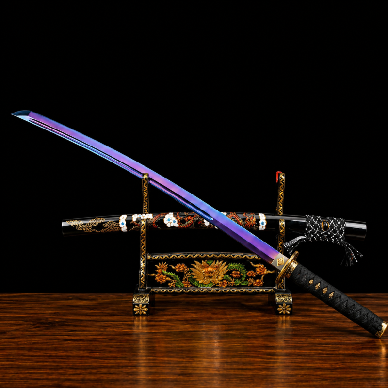 Owase Lila Mangánacél Katana (Éles Verzió) 3