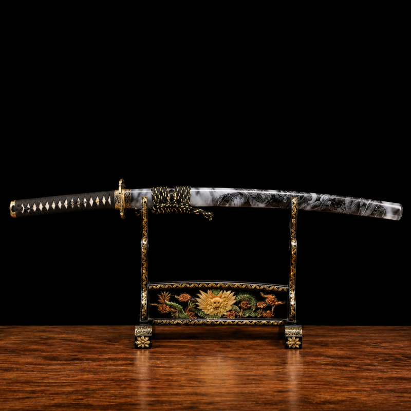 Katana Tsubasa (Kalapált Damaszkuszi Acél) 2