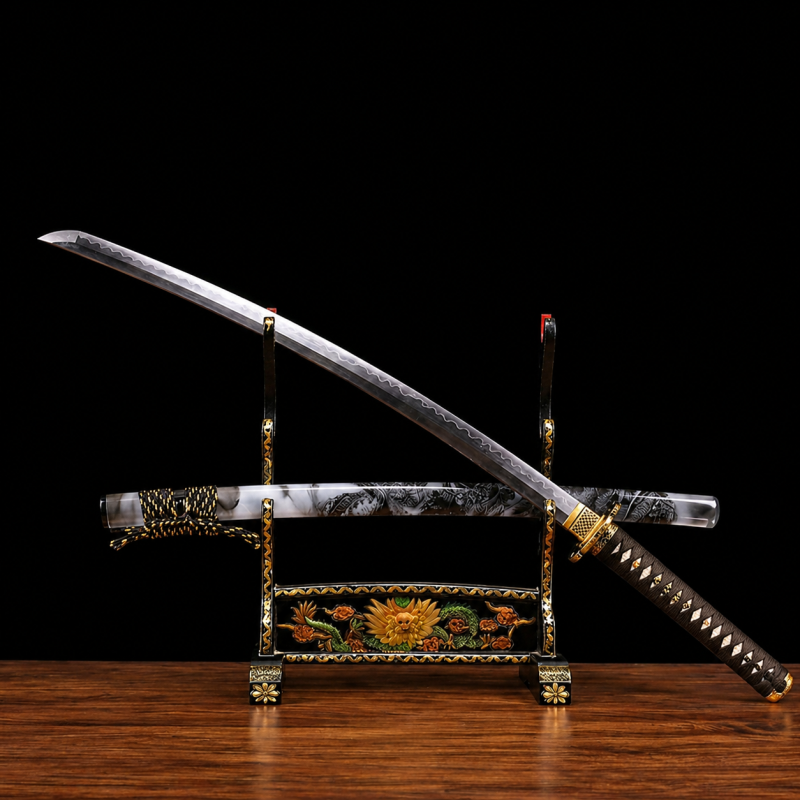 Katana Tsubasa (Kalapált Damaszkuszi Acél) 3