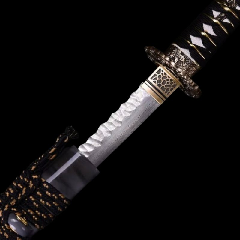 Katana Tsubasa (Kalapált Damaszkuszi Acél) 8