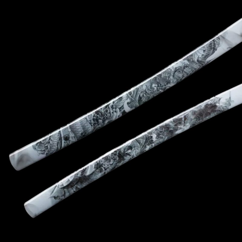 Katana Tsubasa (Kalapált Damaszkuszi Acél) 10