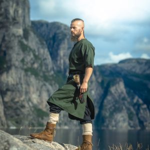 Férfi viking tunika V-nyakkal Asgrim