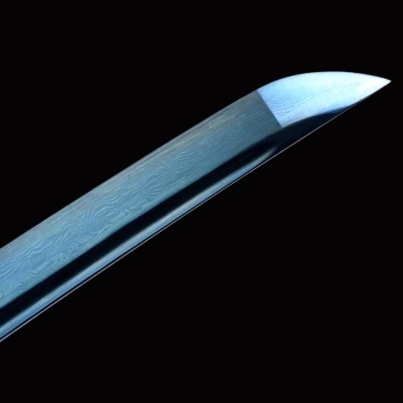 Katana Inazuma (Kék Damaszkuszi Acél) 6