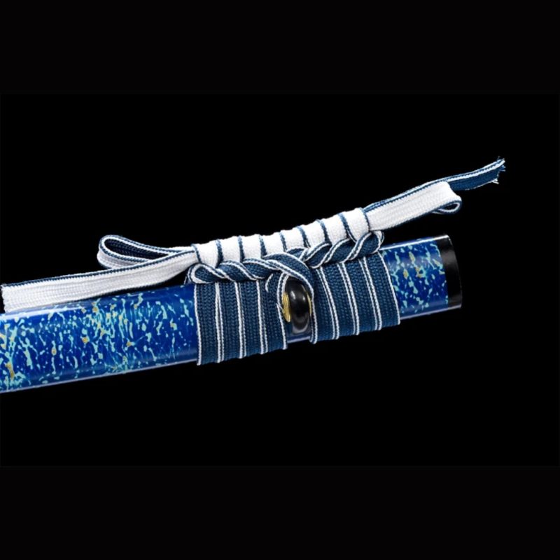 Katana Inazuma (Kék Damaszkuszi Acél) 10