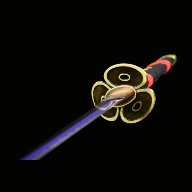 Fekete Enma katana – One Piece (1060-as szénacél) 7