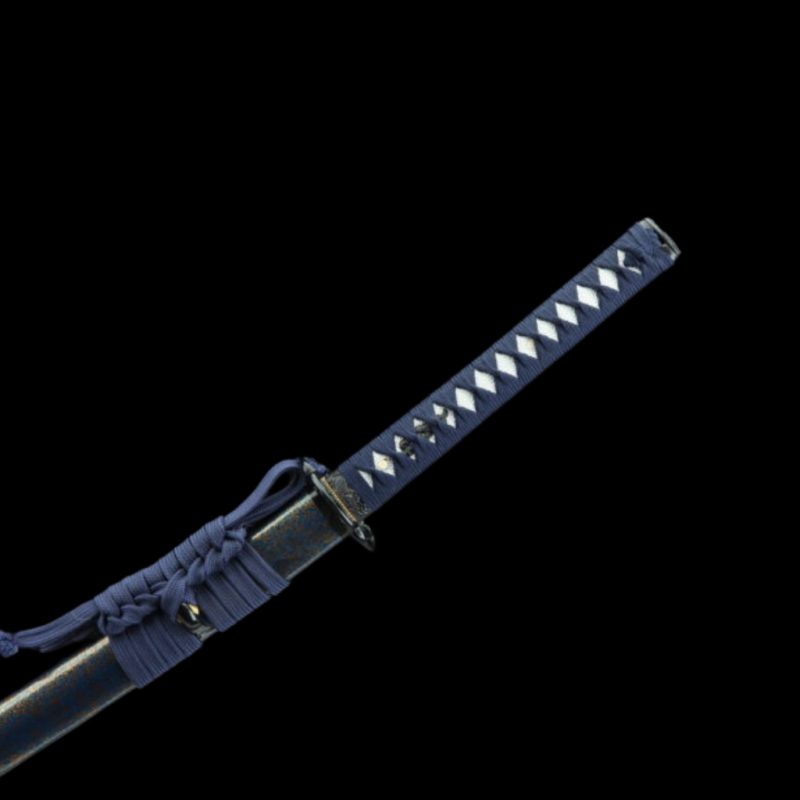 Katana Kazaguruma (Kék damaszkuszi acél) 7