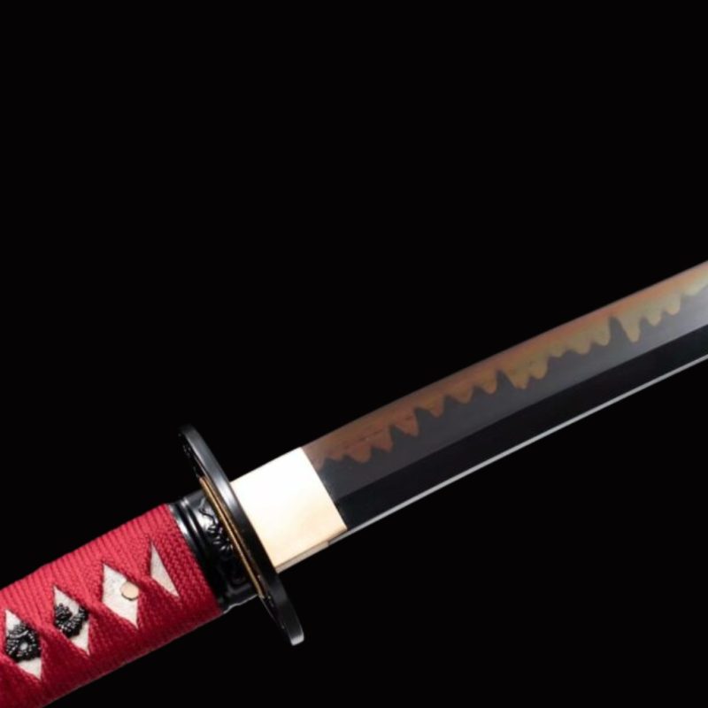 Katana Tachibana (T10 Acél Valódi Hamonnal és Rája-bőrrel) 6