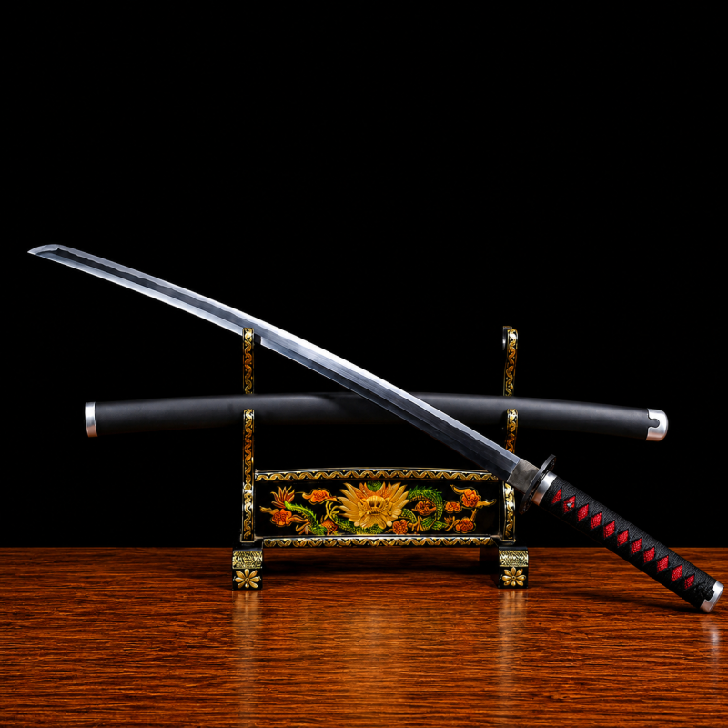 Tanjiro Kamado V2 katana – Demon Slayer (1060-as szénacél) 3
