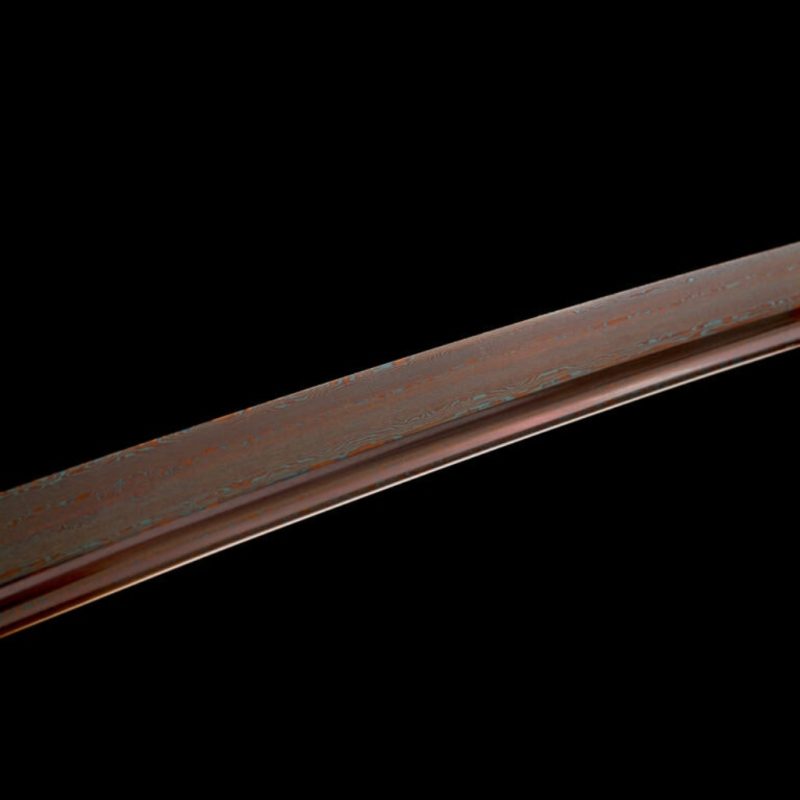 Katana Akigumo (Kék damaszkuszi acél) 7