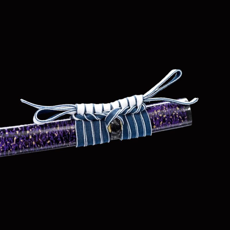 Katana Murasaki (Damaszkuszi Acél Hamonnal) 11