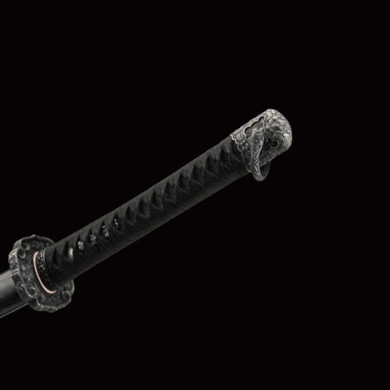 Katana Raikiri (Damaszkuszi Acél Valódi Hamonnal) 13