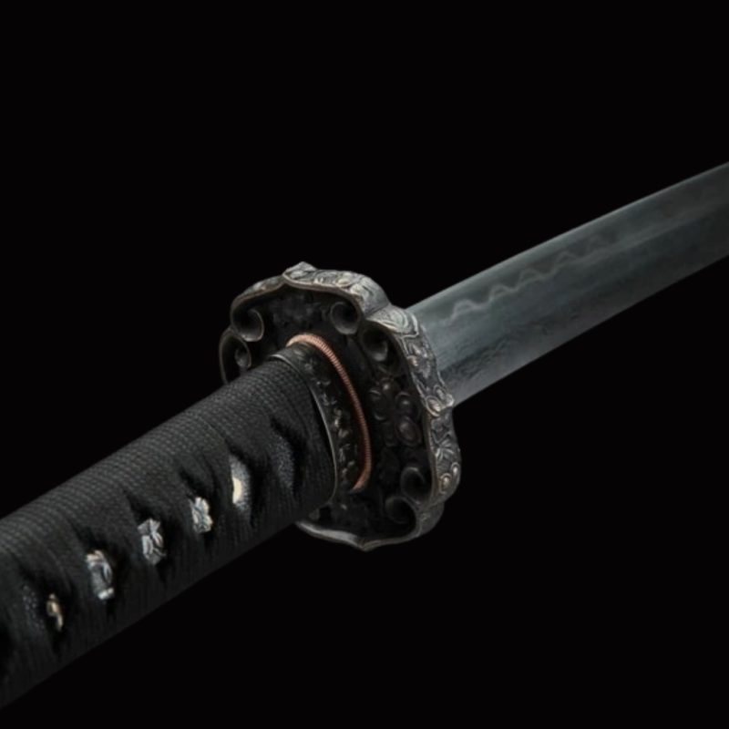 Katana Raikiri (Damaszkuszi Acél Valódi Hamonnal) 16
