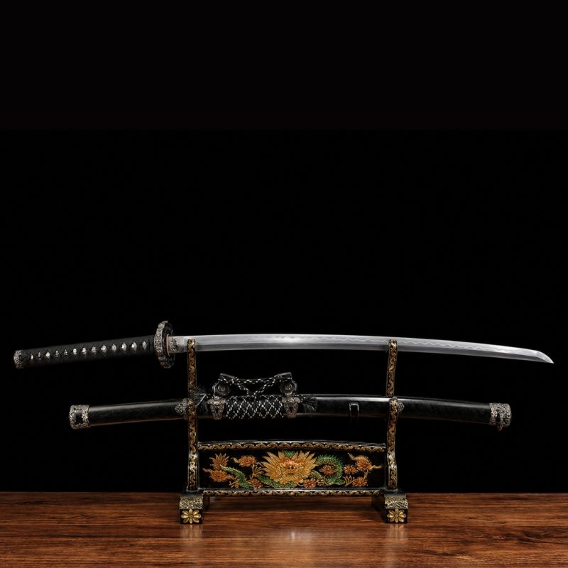 Katana Raikiri (Damaszkuszi Acél Valódi Hamonnal) 4