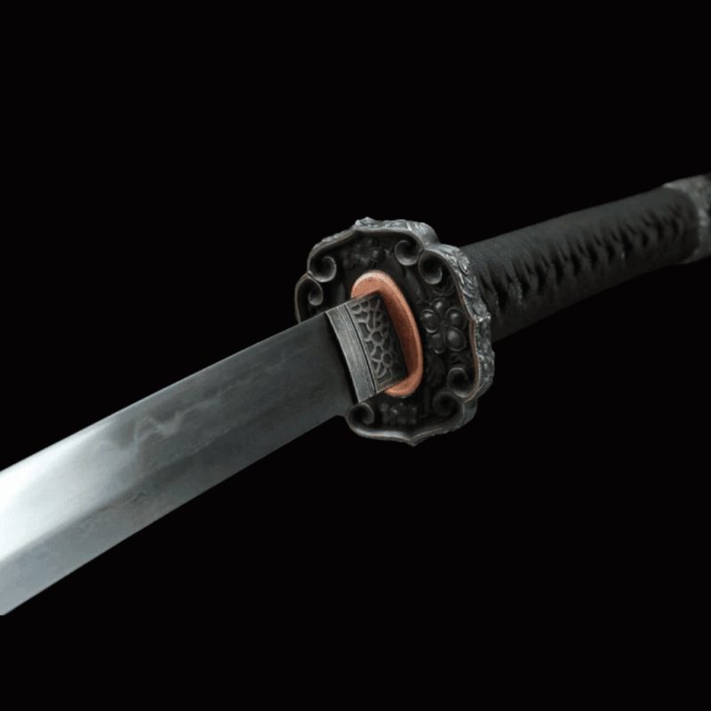 Katana Raikiri (Damaszkuszi Acél Valódi Hamonnal) 6