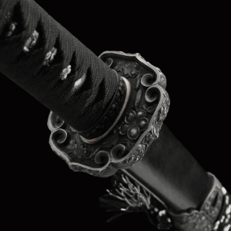 Katana Raikiri (Damaszkuszi Acél Valódi Hamonnal) 7