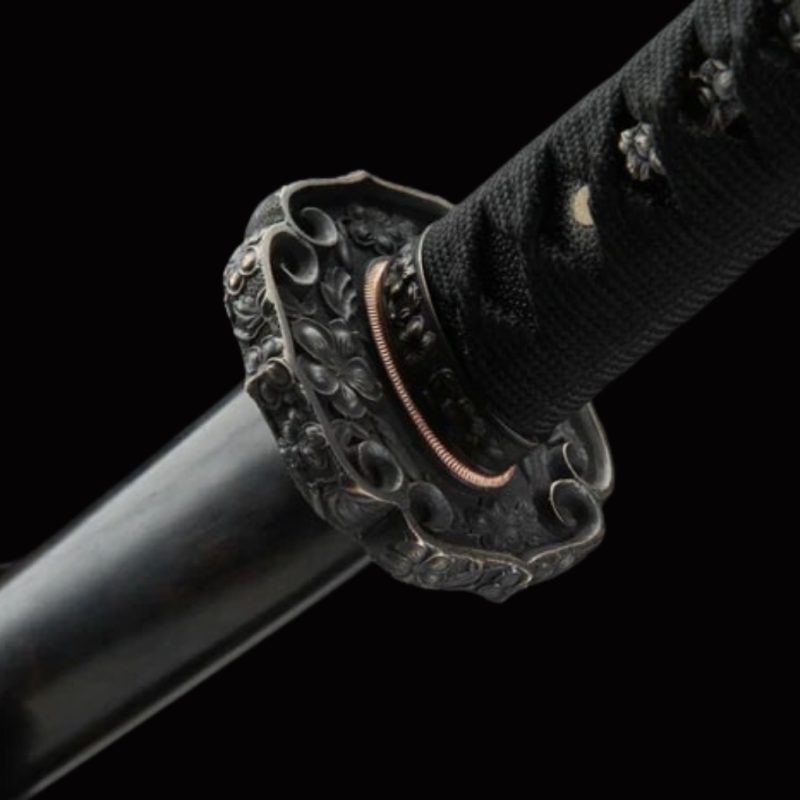 Katana Raikiri (Damaszkuszi Acél Valódi Hamonnal) 8