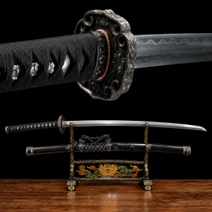Katana Raikiri (Damaszkuszi Acél Valódi Hamonnal)