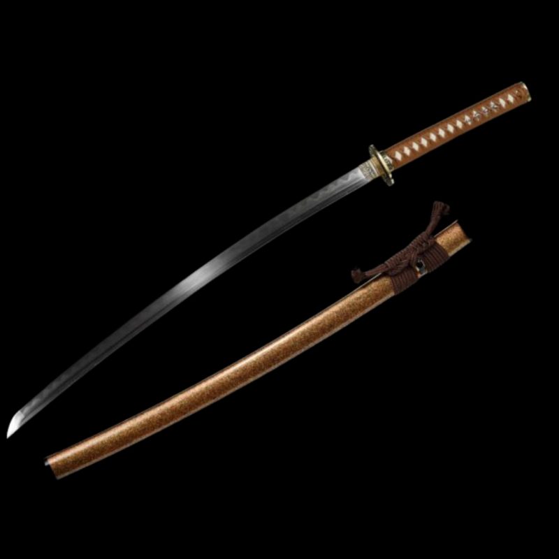Katana Kihaku (Damaszkuszi Acél Valódi Hamonnal és Rája-bőrrel) 13