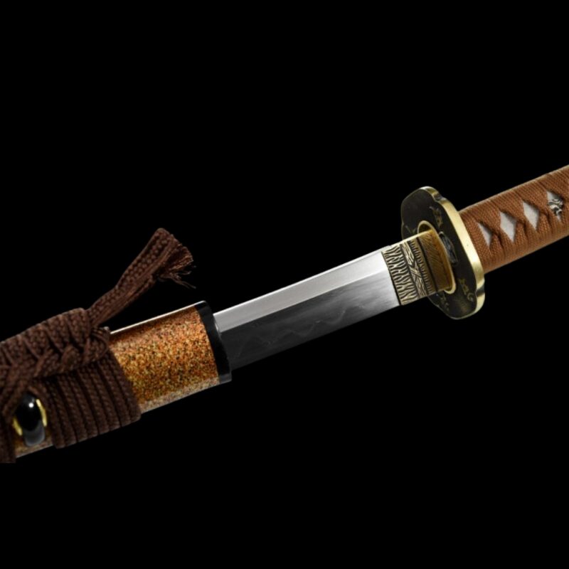Katana Kihaku (Damaszkuszi Acél Valódi Hamonnal és Rája-bőrrel) 5