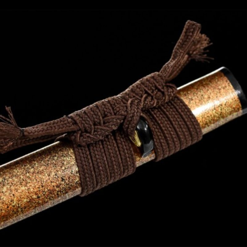 Katana Kihaku (Damaszkuszi Acél Valódi Hamonnal és Rája-bőrrel) 8