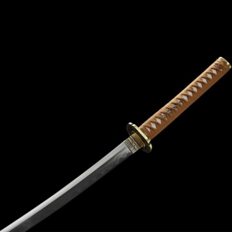 Katana Kihaku (Damaszkuszi Acél Valódi Hamonnal és Rája-bőrrel) 9