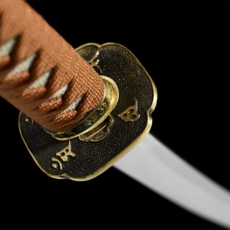 Katana Kihaku (Damaszkuszi Acél Valódi Hamonnal és Rája-bőrrel) 10