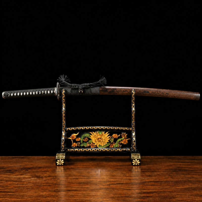 Katana Tsukuyomi (Damaszkuszi Acél Valódi Hamonnal) 2