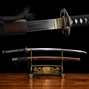 Katana Tsukuyomi (Damaszkuszi Acél Valódi Hamonnal)