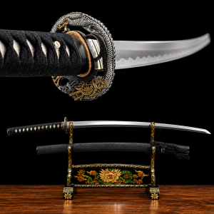 Katana Tsuyu (T10 Mag + Damaszkusz Valódi Hamonnal)