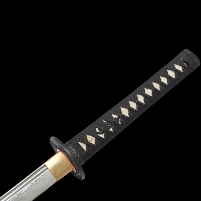 Tsubaki katana (damaszkuszi acél, valódi rájabőrrel) 6