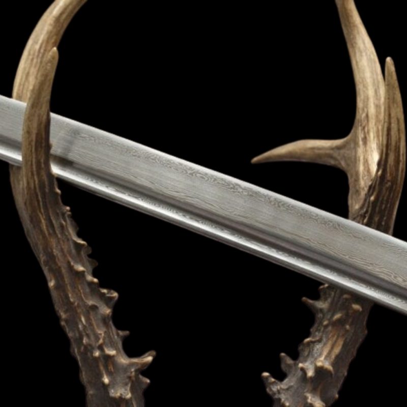 Tsubaki katana (damaszkuszi acél, valódi rájabőrrel) 8