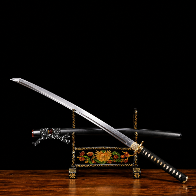 Katana Senka (T10 Acél Valódi Hamonnal és Rája-bőrrel) 3