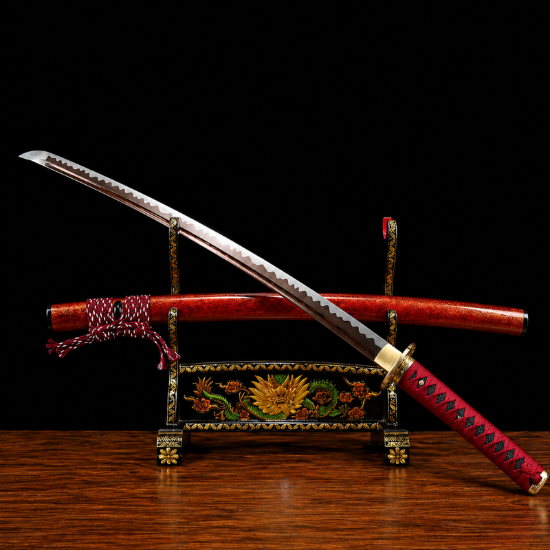 Katana Ginka (Vörös Damaszkuszi Acél) 3