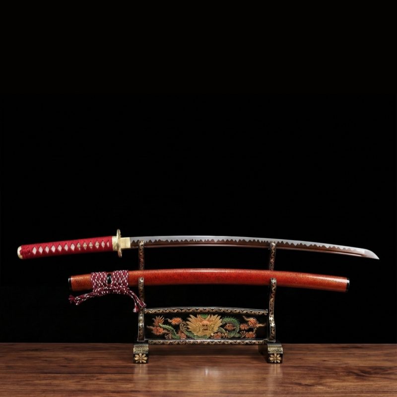 Katana Ginka (Vörös Damaszkuszi Acél) 4