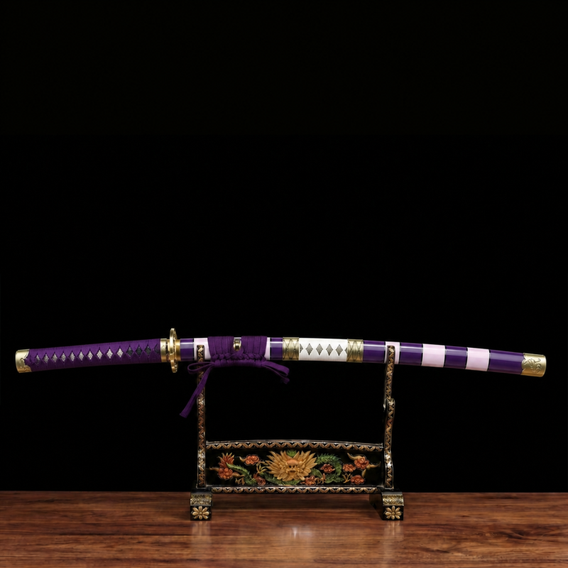 Zoro Nidai Kitetsu katana – One Piece (1060-as szénacél) 2