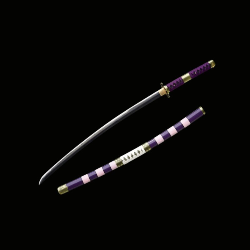 Zoro Nidai Kitetsu katana – One Piece (1060-as szénacél) 9