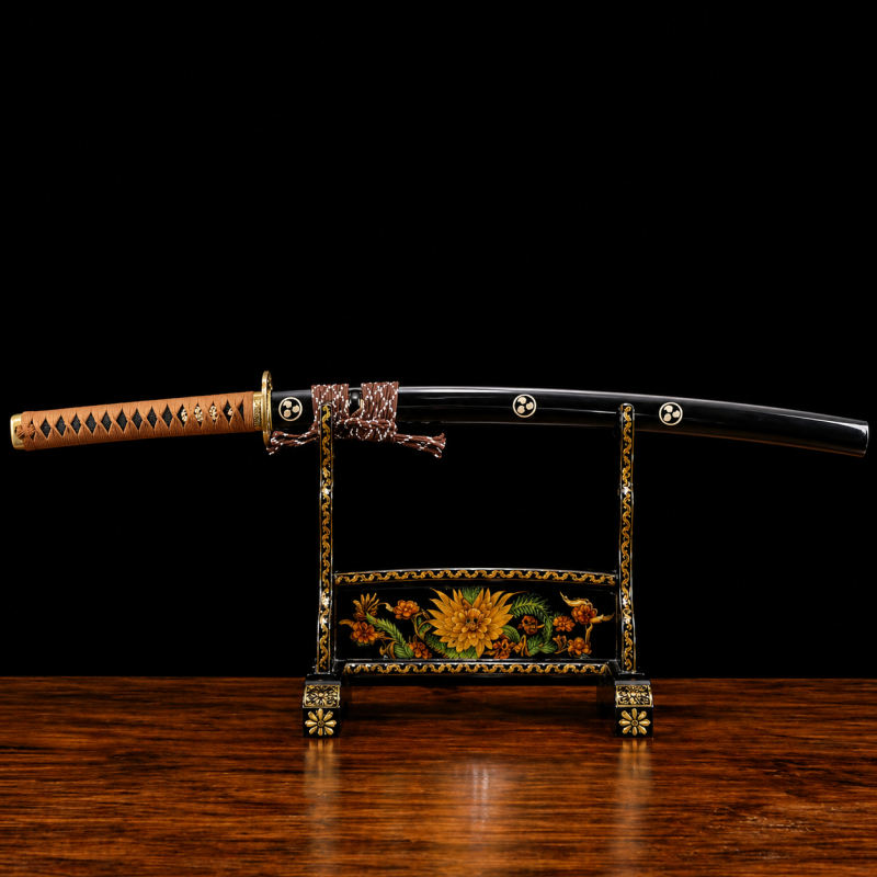 Katana Reiken (T10 Acél Valódi Rája-bőrrel) 2
