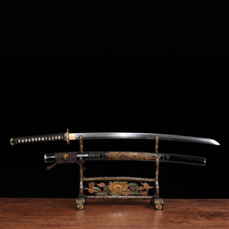 Hanafubuki katana (T10 acél, valódi choji hamon) 4