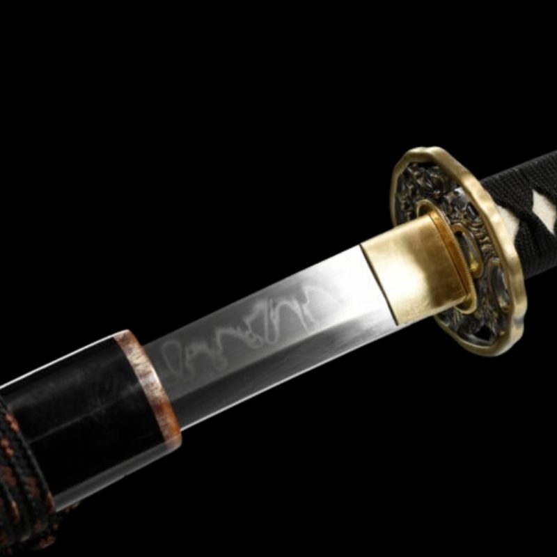 Hanafubuki katana (T10 acél, valódi choji hamon) 5