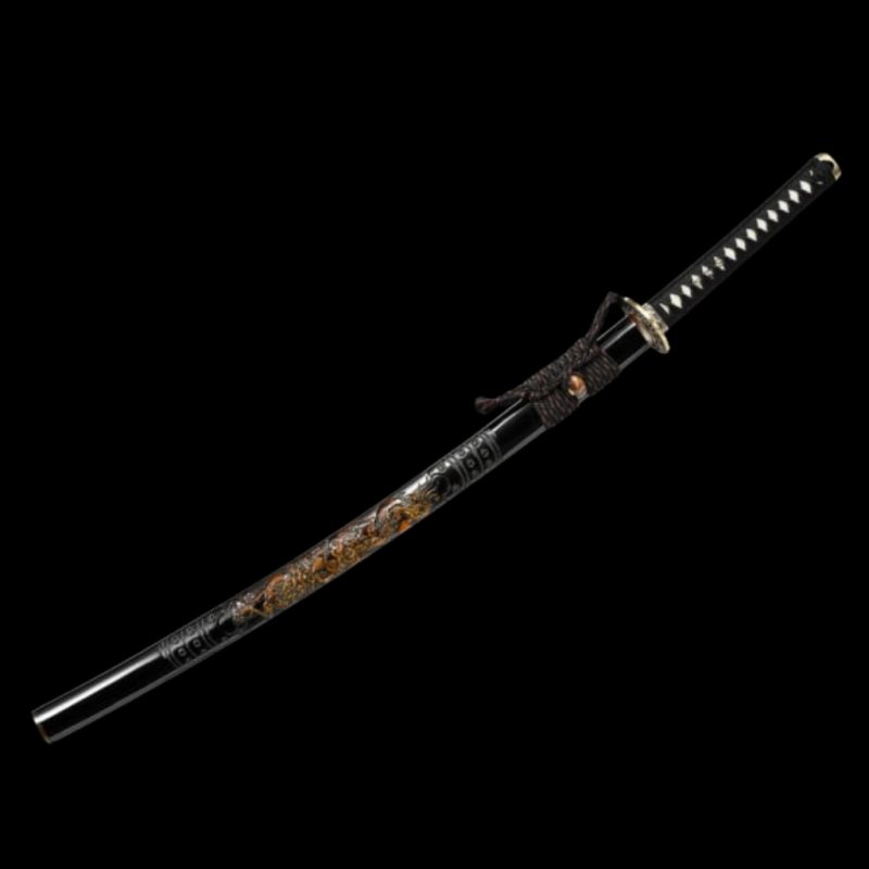 Hanafubuki katana (T10 acél, valódi choji hamon) 6