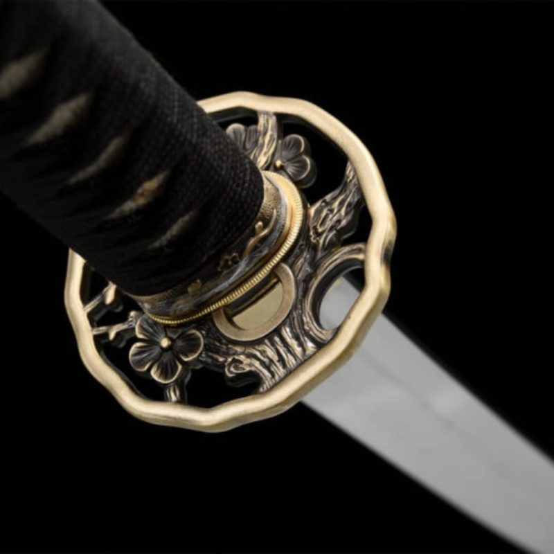 Hanafubuki katana (T10 acél, valódi choji hamon) 10