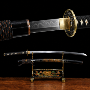 Hanafubuki katana (T10 acél, valódi choji hamon)