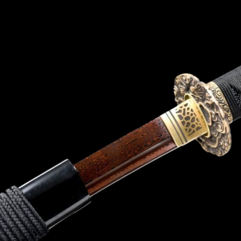 Hisame katana (piros damaszkuszi acél) 5