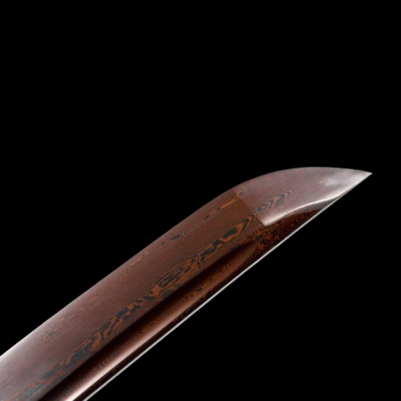 Hisame katana (piros damaszkuszi acél) 6