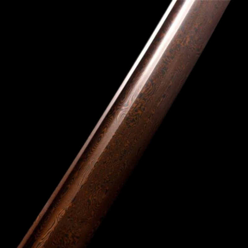 Hisame katana (piros damaszkuszi acél) 7