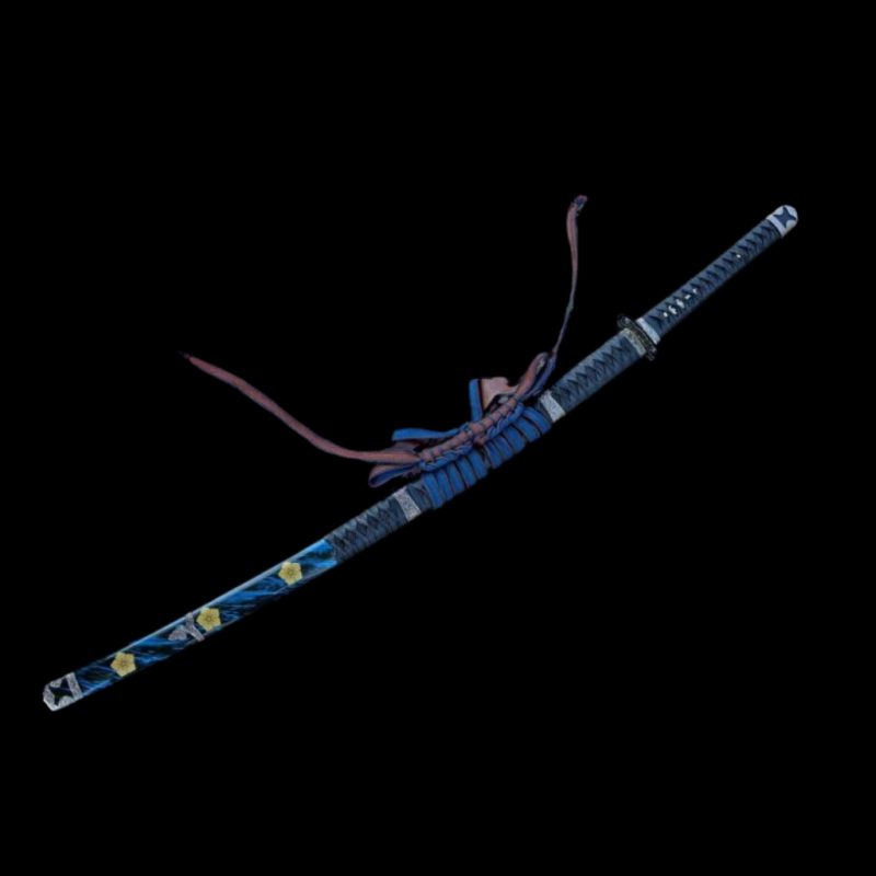 Katana Akane (T10 Acél Valódi Hamonnal és Valódi Rája-bőrrel) 6